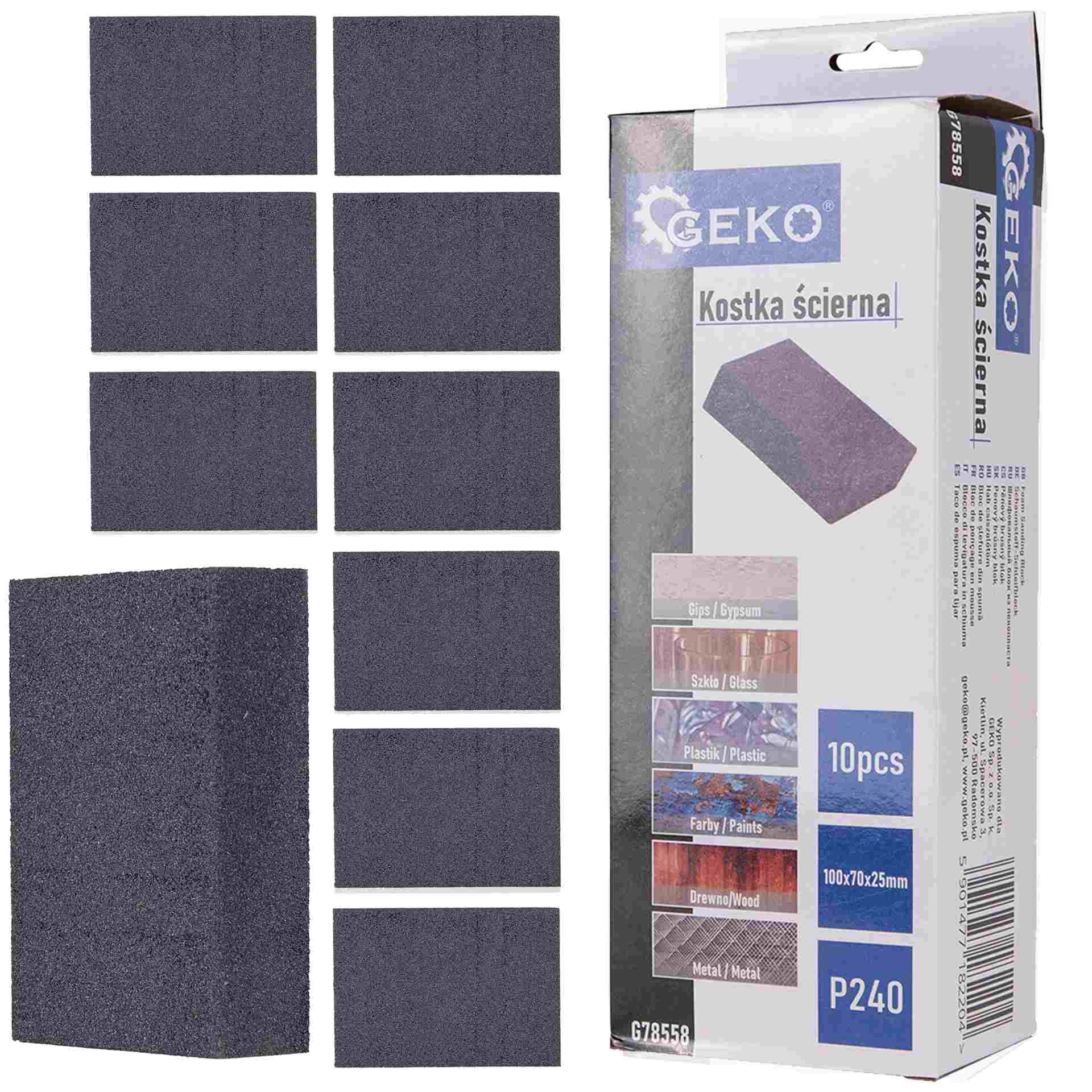Burete abraziv pentru slefuire P240 70x100x25mm