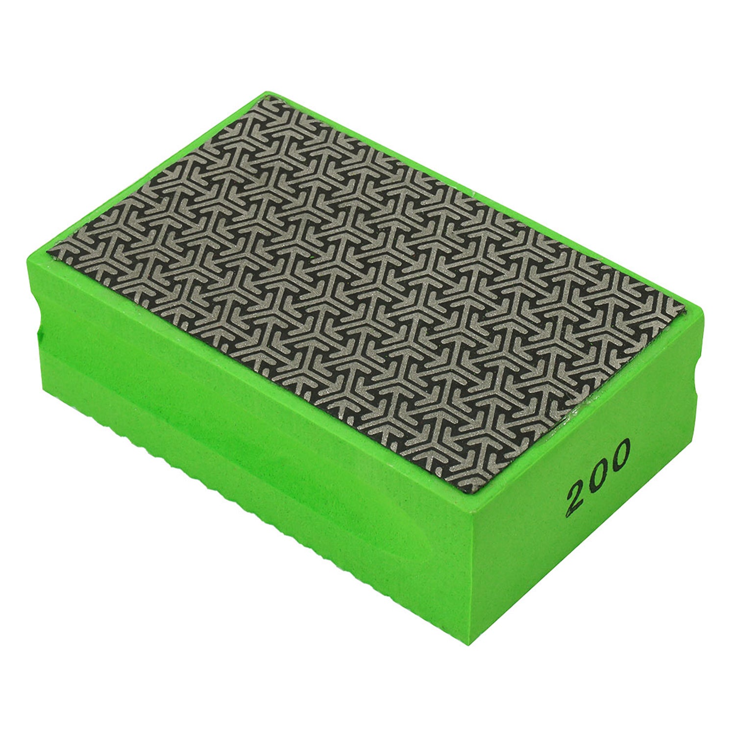 Burete diamantat pentru slefuire manuala, granulatie 200, 93 x 59 x 32mm - pentru gresie, granit, marmura si piatra naturala