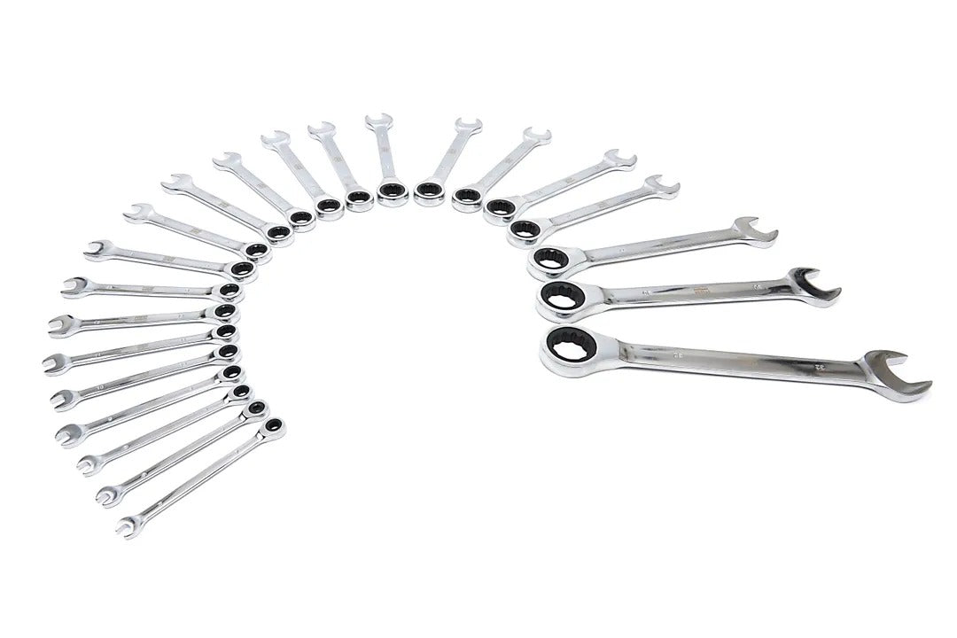 TRUSA CHEI COMBINATE CU CLICHET  6-32 MM 22 PIESE HBM