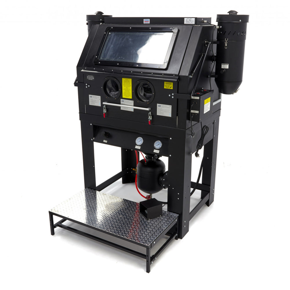Cabina de sablat cu vacuum 2 aspiratoare SBC 990