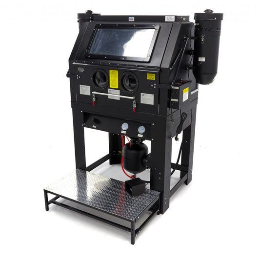 Cabina de sablat cu vacuum 2 aspiratoare SBC 990
