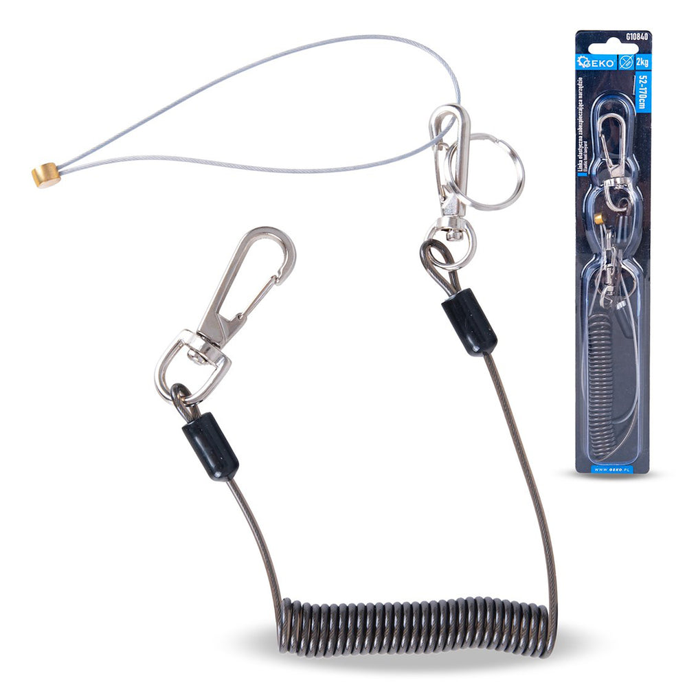Cablu de siguranta extensibil pentru scule 170cm capacitate 2kg GEKO