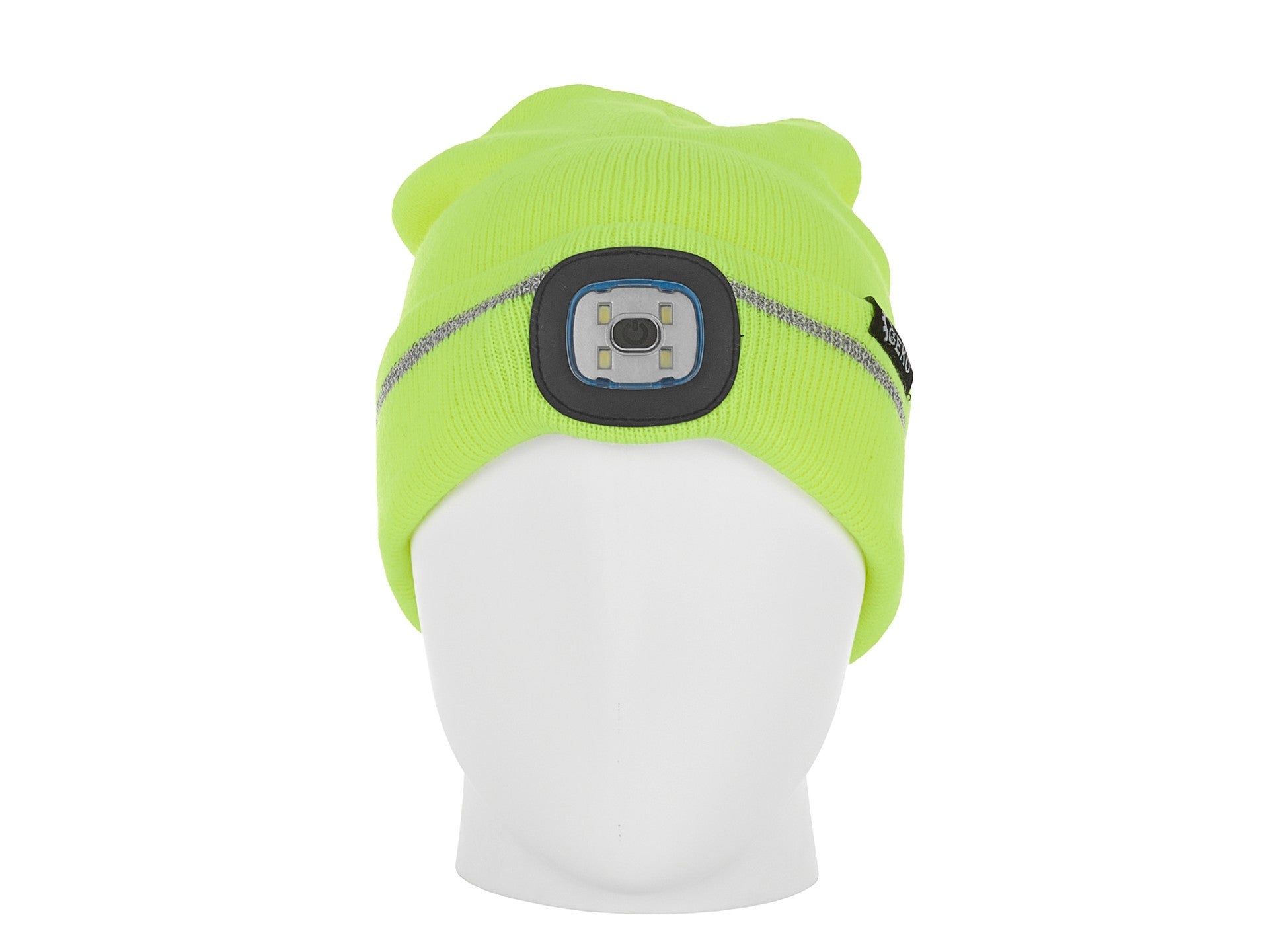 Caciula cu LED reincarcabil verde