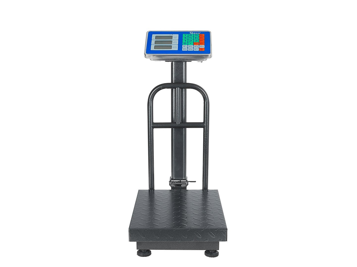 Cantar comercial cu platforma ecran LCD 150kg GEKO
