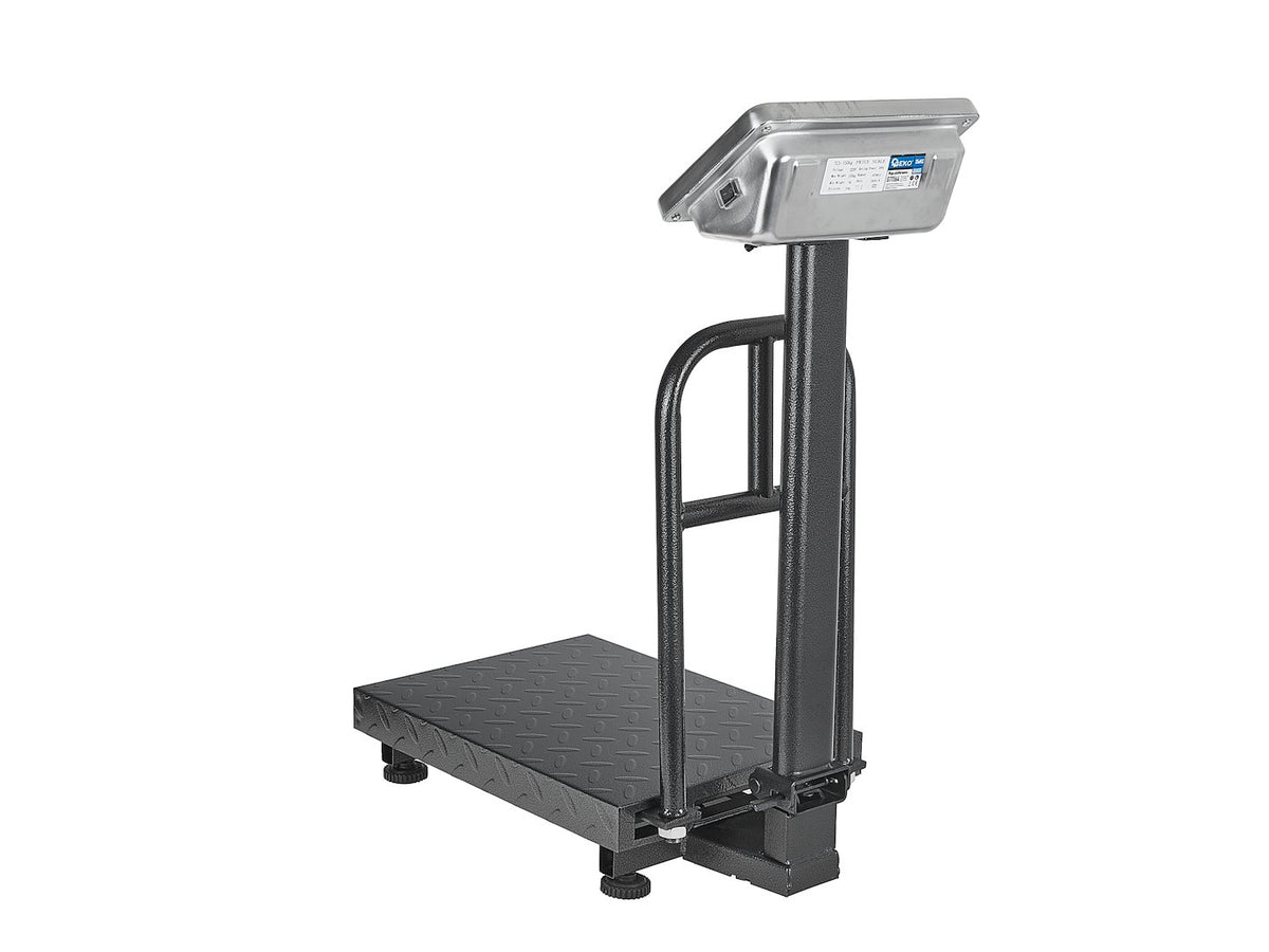 Cantar comercial cu platforma ecran LCD 150kg GEKO