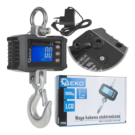 Cantar digital de macara 1000kg cu telecomanda GEKO