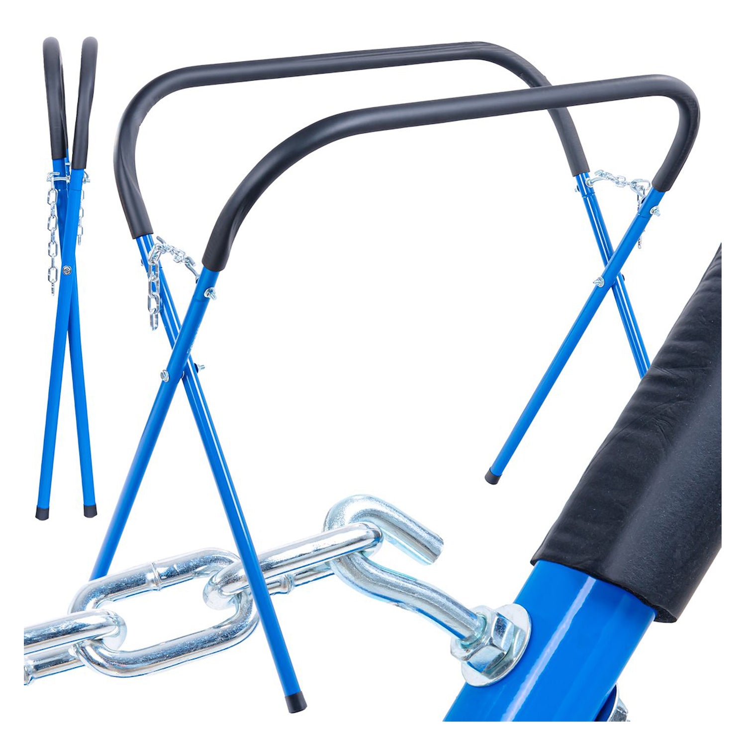 Capra stand suport mobil reglabil pentru vopsit elemente caroserie, capacitate 227kg GEKO