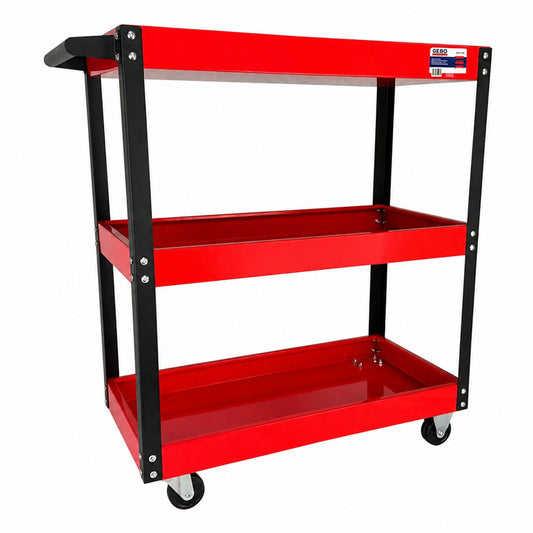 Carucior mobil metalic cu 3 rafturi GEBO tools