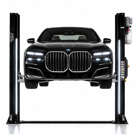 ELEVATOR AUTO 2 COLOANE 4.5T ILUMINAT CU LED, CU DEBLOCARE PRO AUTOMATA ELECTROHIDRAULICA 230V CASTEX + ULEI GRATIS