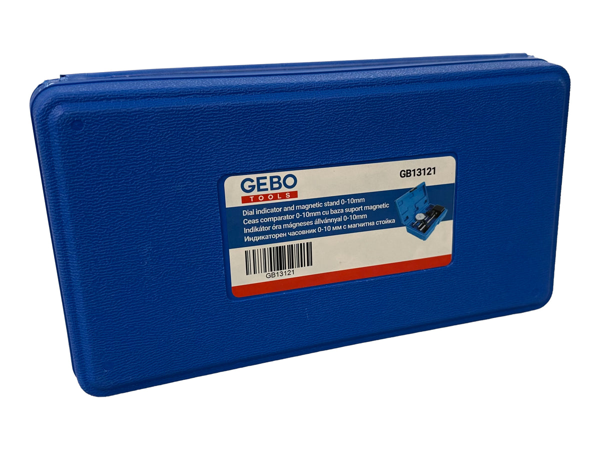 Ceas comparator 0-10mm cu baza suport magnetic GEBO TOOLS