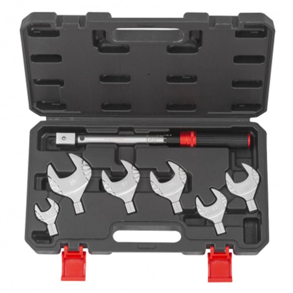 Cheie dinamometrica 10-75NM cu capete interschimbabile pentru clima 7 piese QUATROS