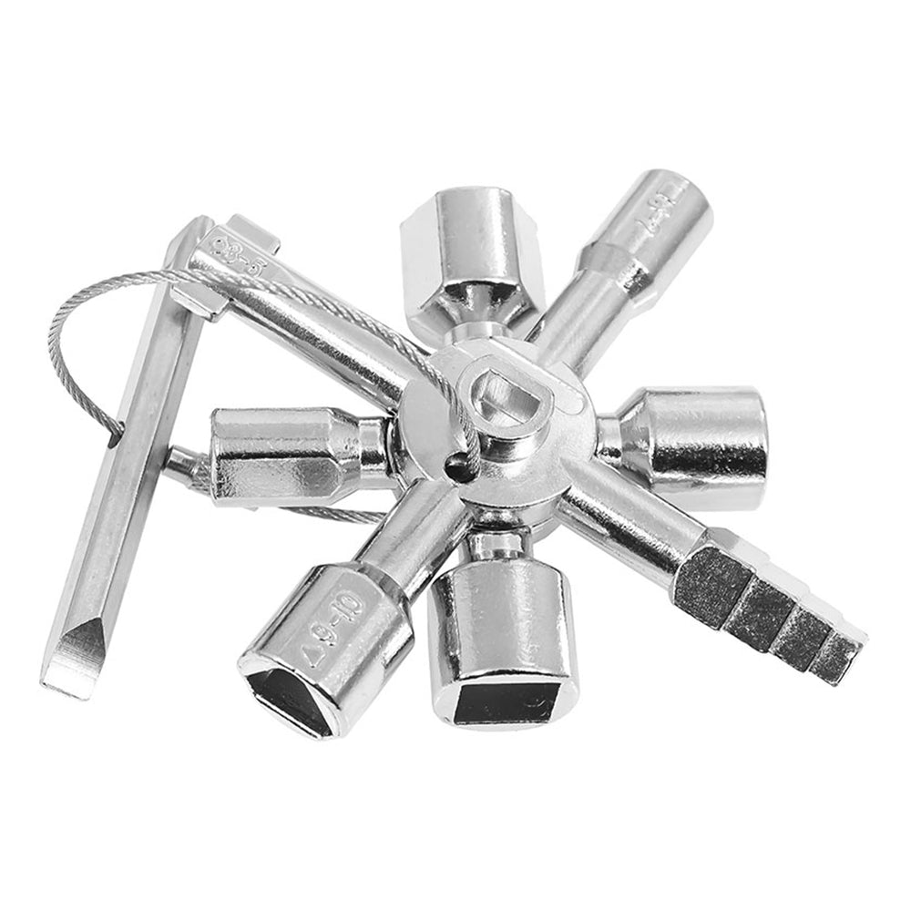 Cheie multifunctionala 10 in 1 pentru tablouri electrice, dulapuri tehnice, gaz, apa si incalzire - VERKE