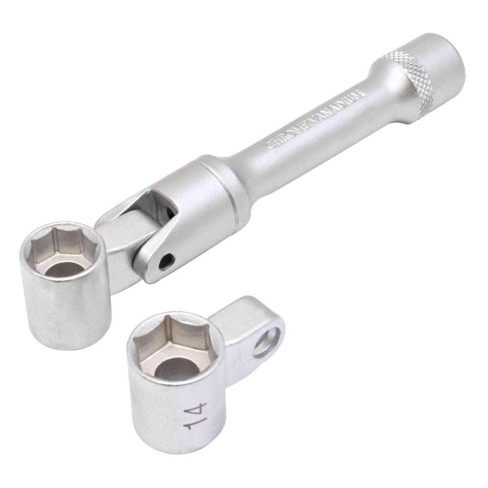 Cheie tubulara articulata pentru montare demontare piulita suport superior jamba MCPHERSON 13-14mm 6-8 pucte 3/8