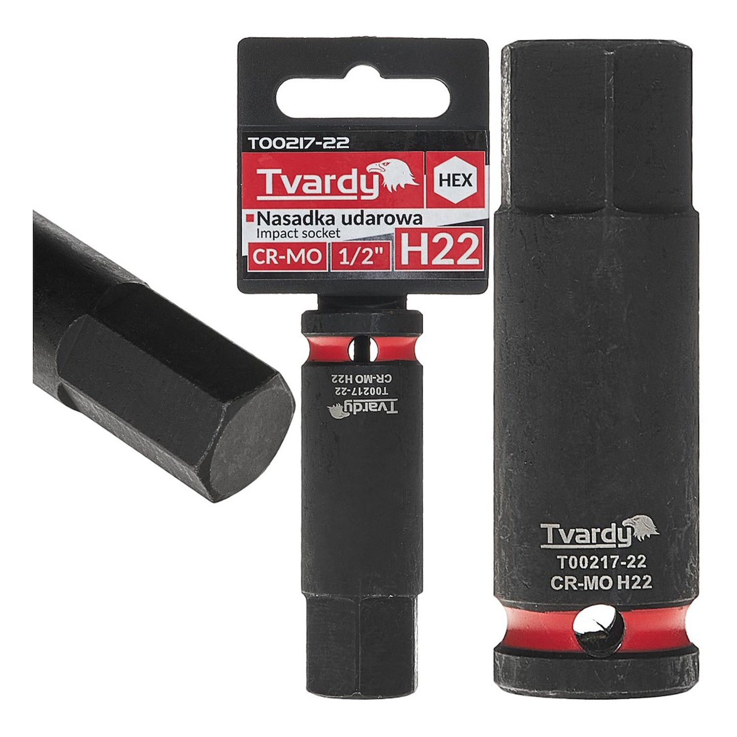 Cheie tubulara de impact hex h22 1/2 cr-mo - TVARDY