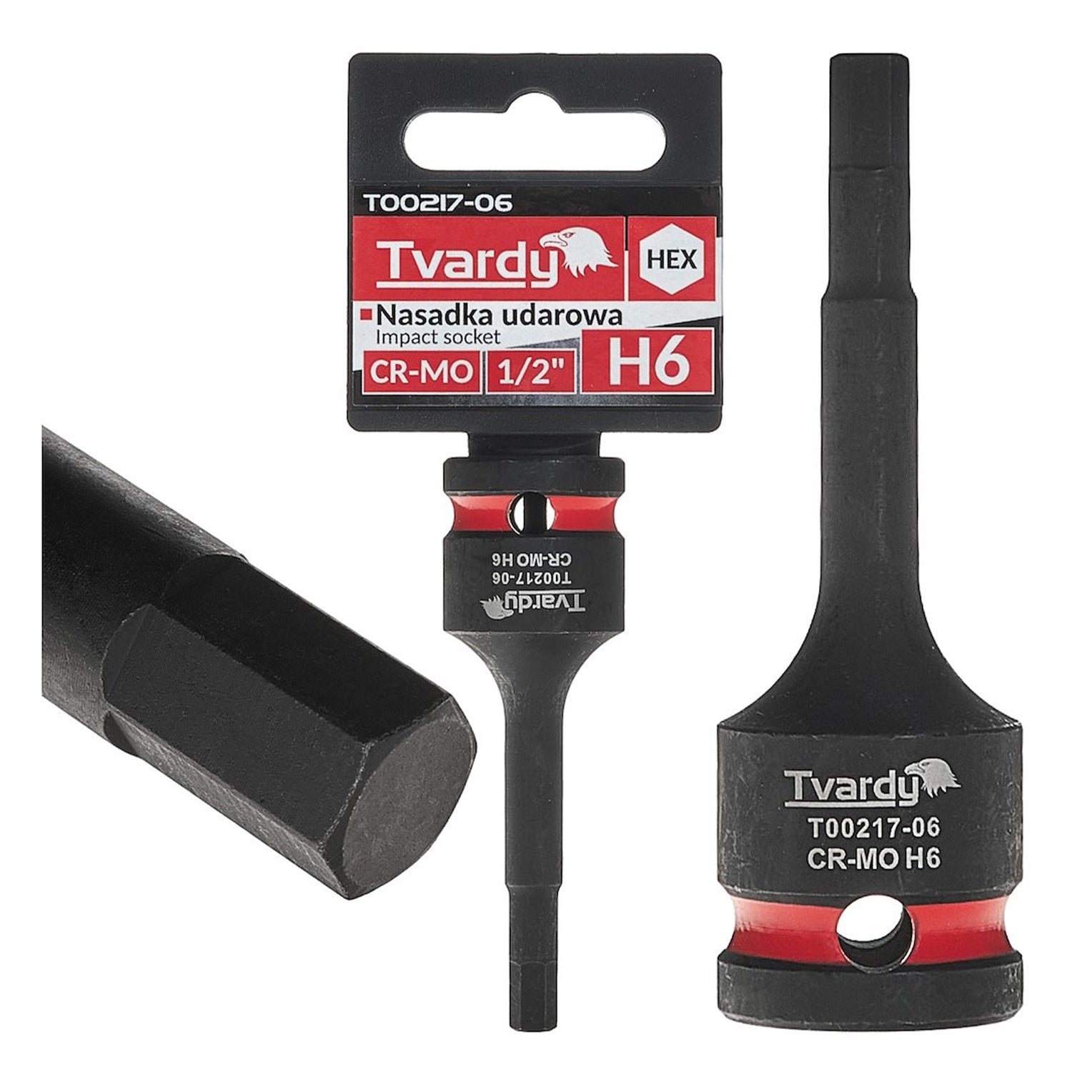 Cheie tubulara de impact hex h6 1/2 cr-mo - TVARDY