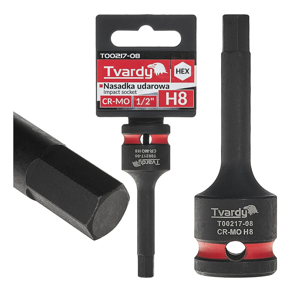 Cheie tubulara de impact hex h8 1/2 cr-mo - TVARDY