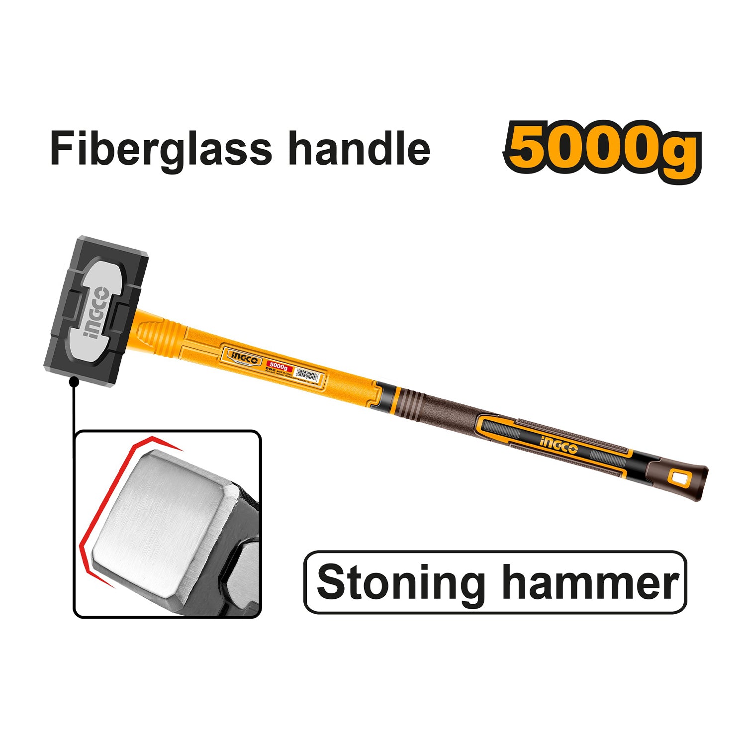 Ciocan baros demolator cu maner din fibra 5kg