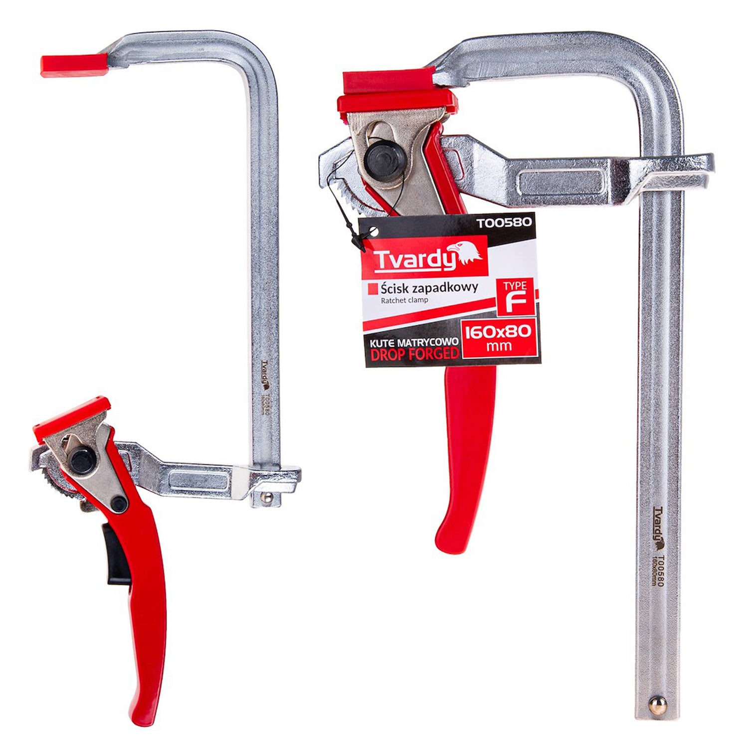 Clema menghina pentru tamplarie cu clichet 160x80mm