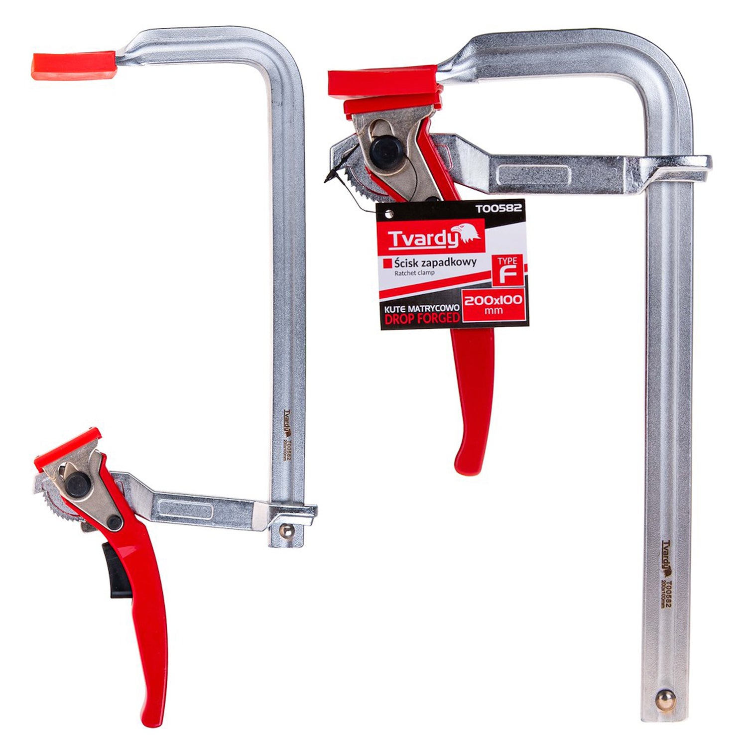 Clema menghina pentru tamplarie cu clichet 200x100mm