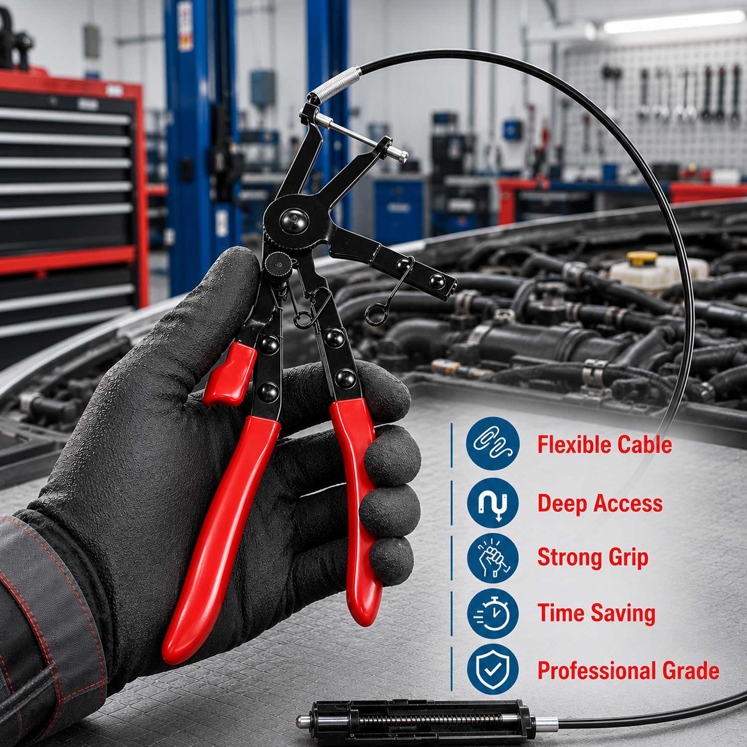 Cleste coliere cu cablu model 3 GEBO TOOLS