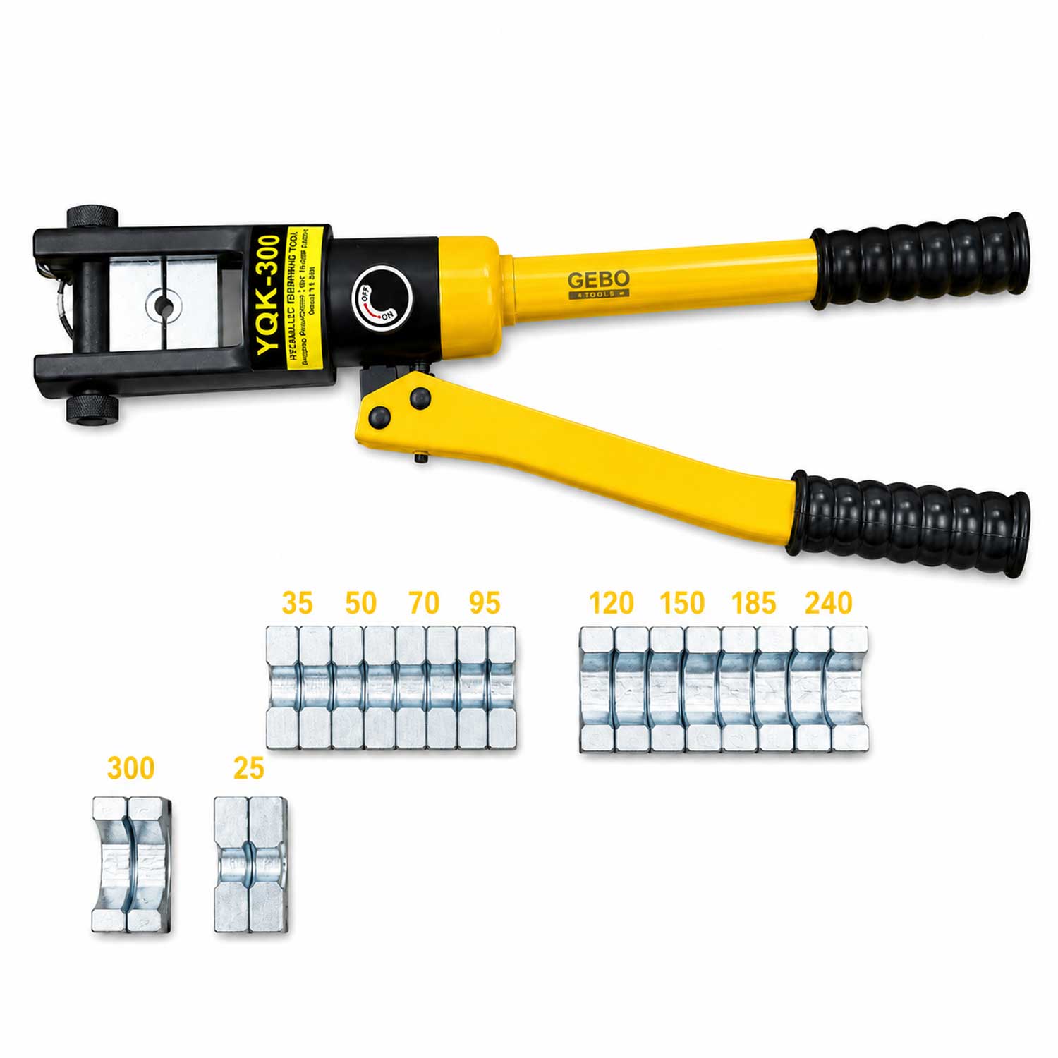 Cleste de sertizat hidraulic 16-300 mm2 13 tone GEBO TOOLS