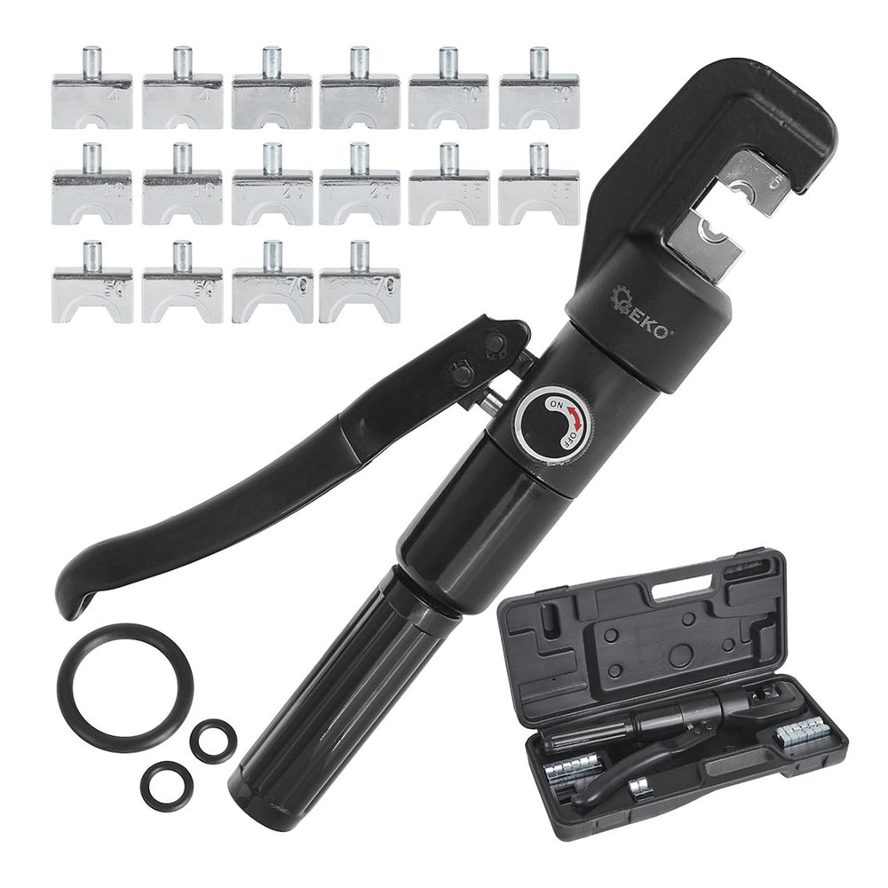 Cleste hidraulic pentru sertizat 4-70mm2 6 tone GEKO