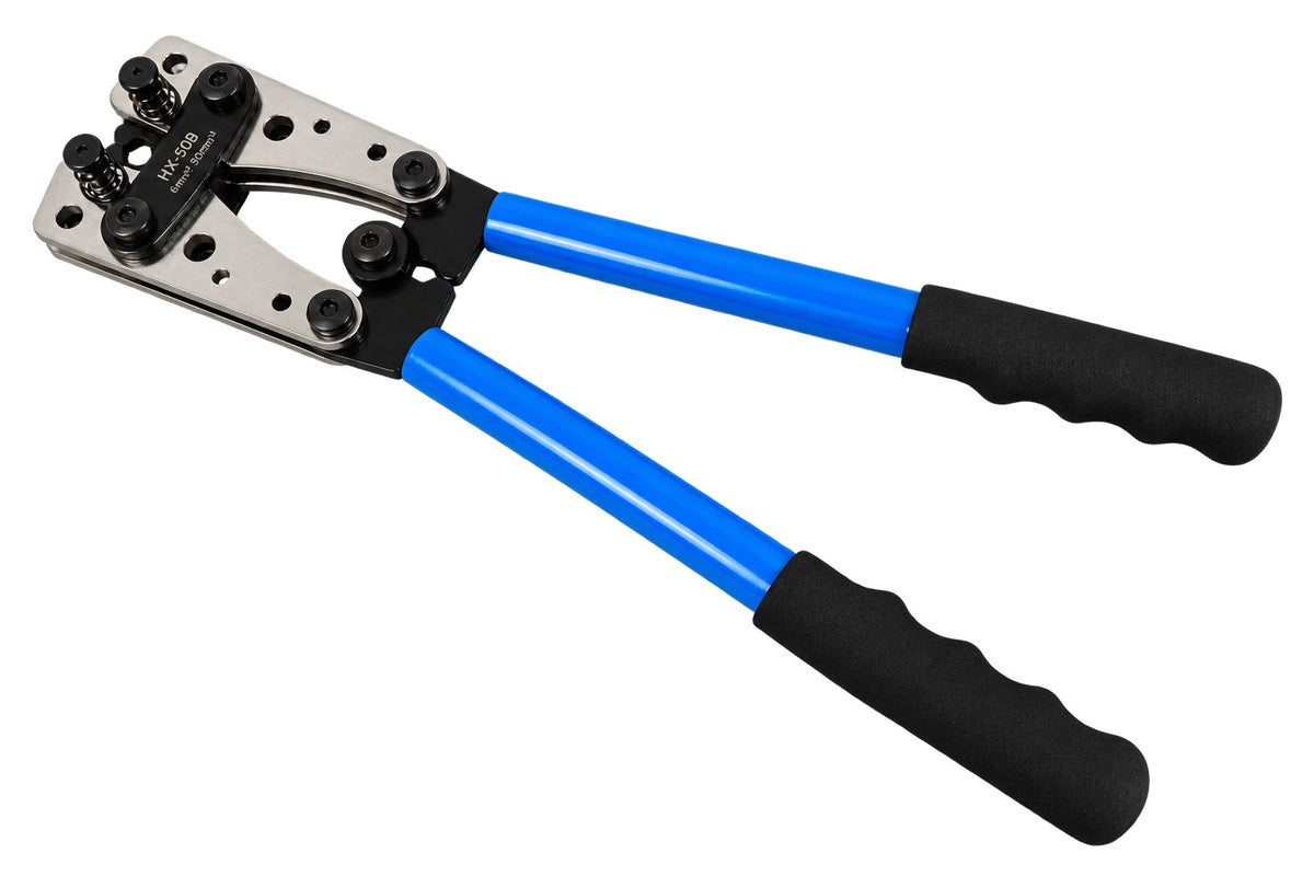 Cleste pentru sertizat decablat cabluri electrice, papuci cu diametru mari 6.0-50mm2 GEBO TOOLS