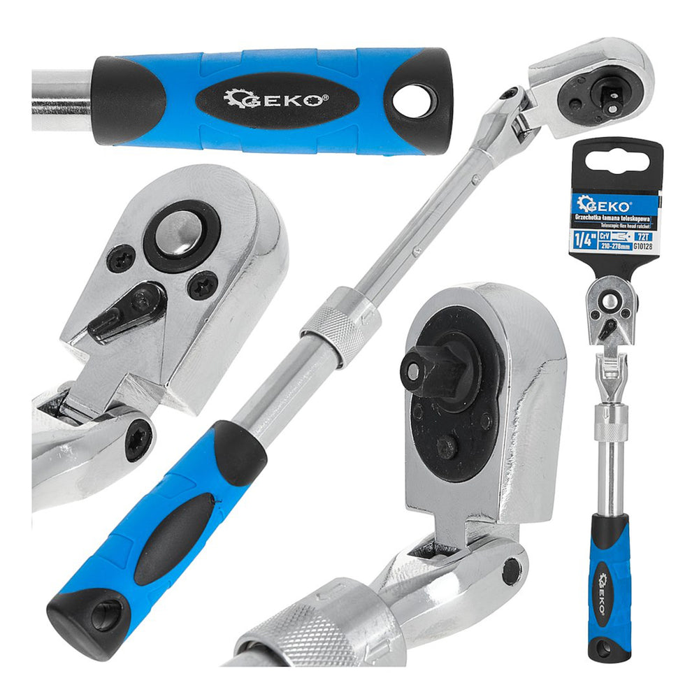 Clichet 1/4 cu maner reglabil telescopic 210-278mm si cap articulat 72T CRV
