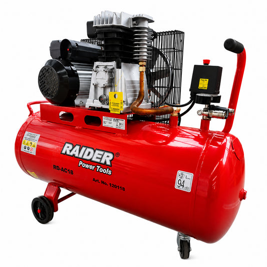 COMPRESOR AER 100L 3CP 220V RAIDER