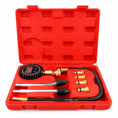 Compresmetru benzina cu manometru digital 8 piese GEBO TOOLS