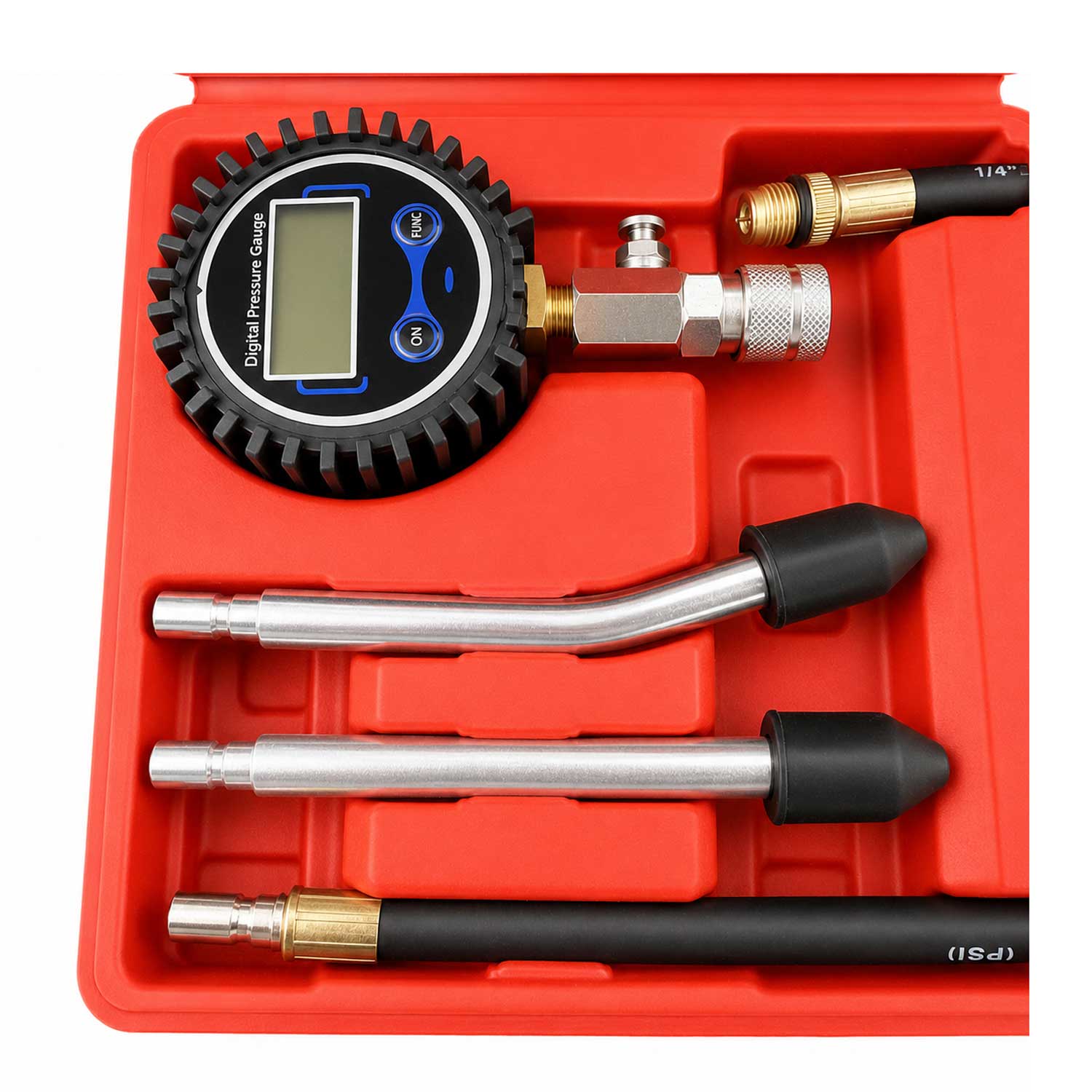 Compresmetru benzina cu manometru digital 8 piese GEBO TOOLS