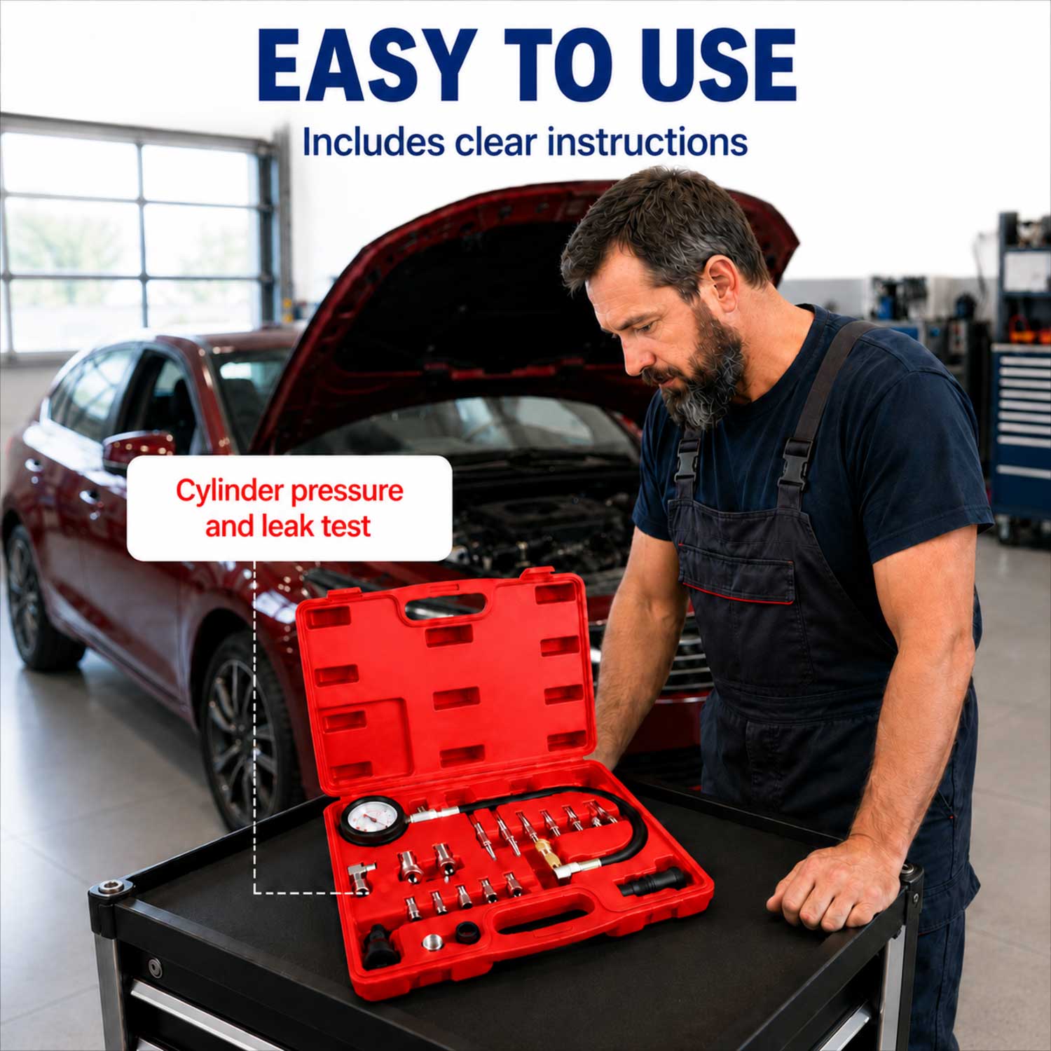 Compresmetru diesel GEBO TOOLS