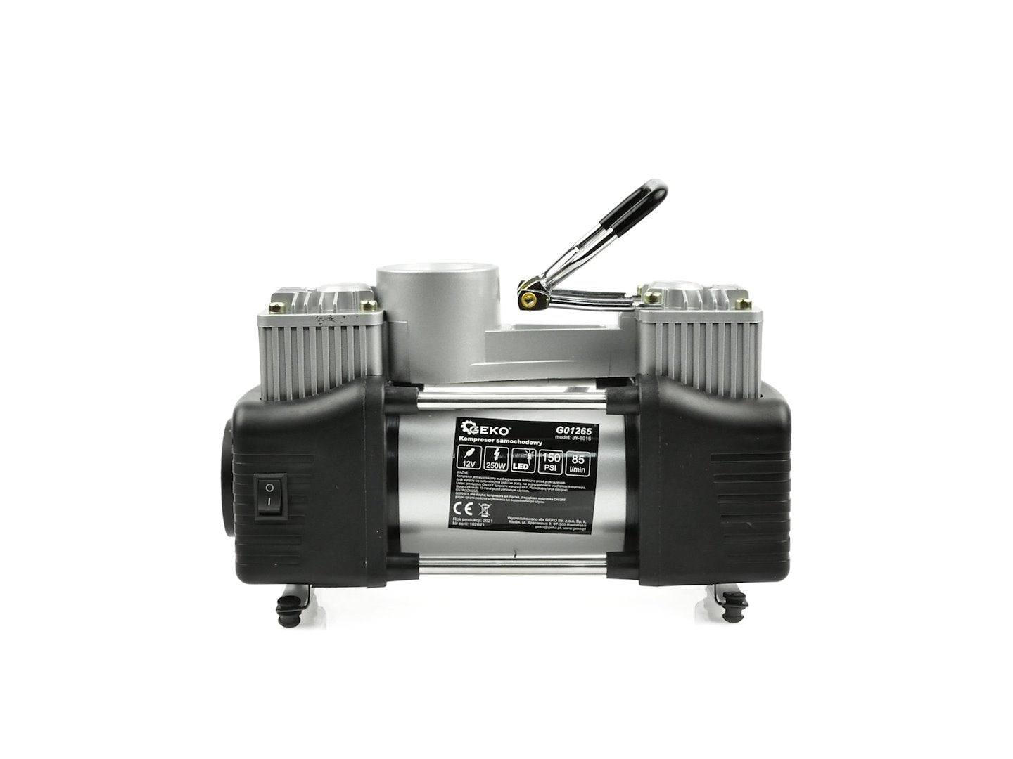 Compresor auto 12V 250W cu lanterna, GEKO