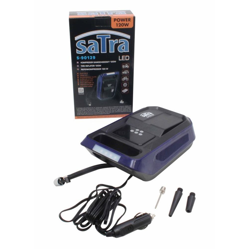 Compresor auto portabil 12V cu manometru digital - 120W / 10.3 bar