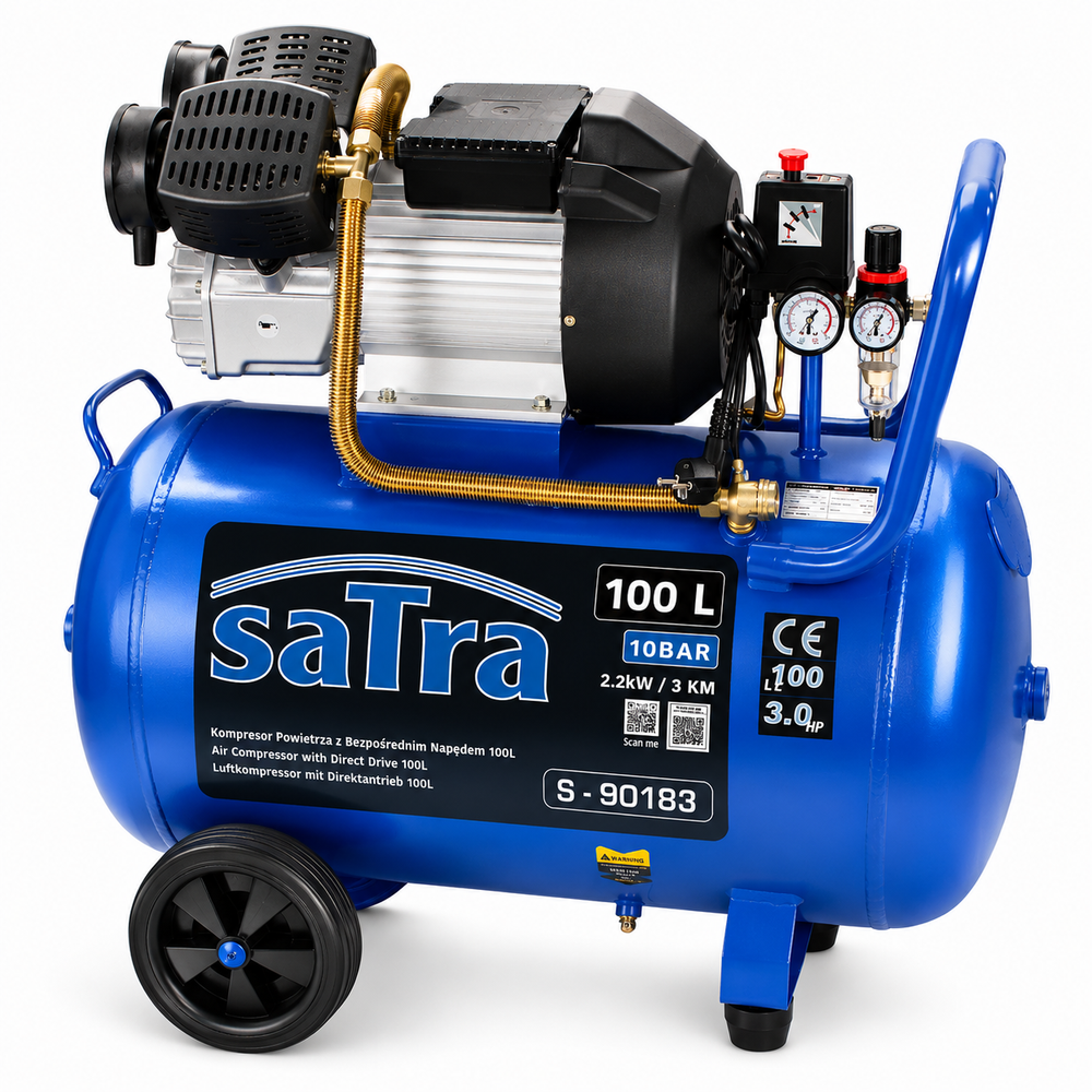 Compresor de aer cu angrenare directa 100l