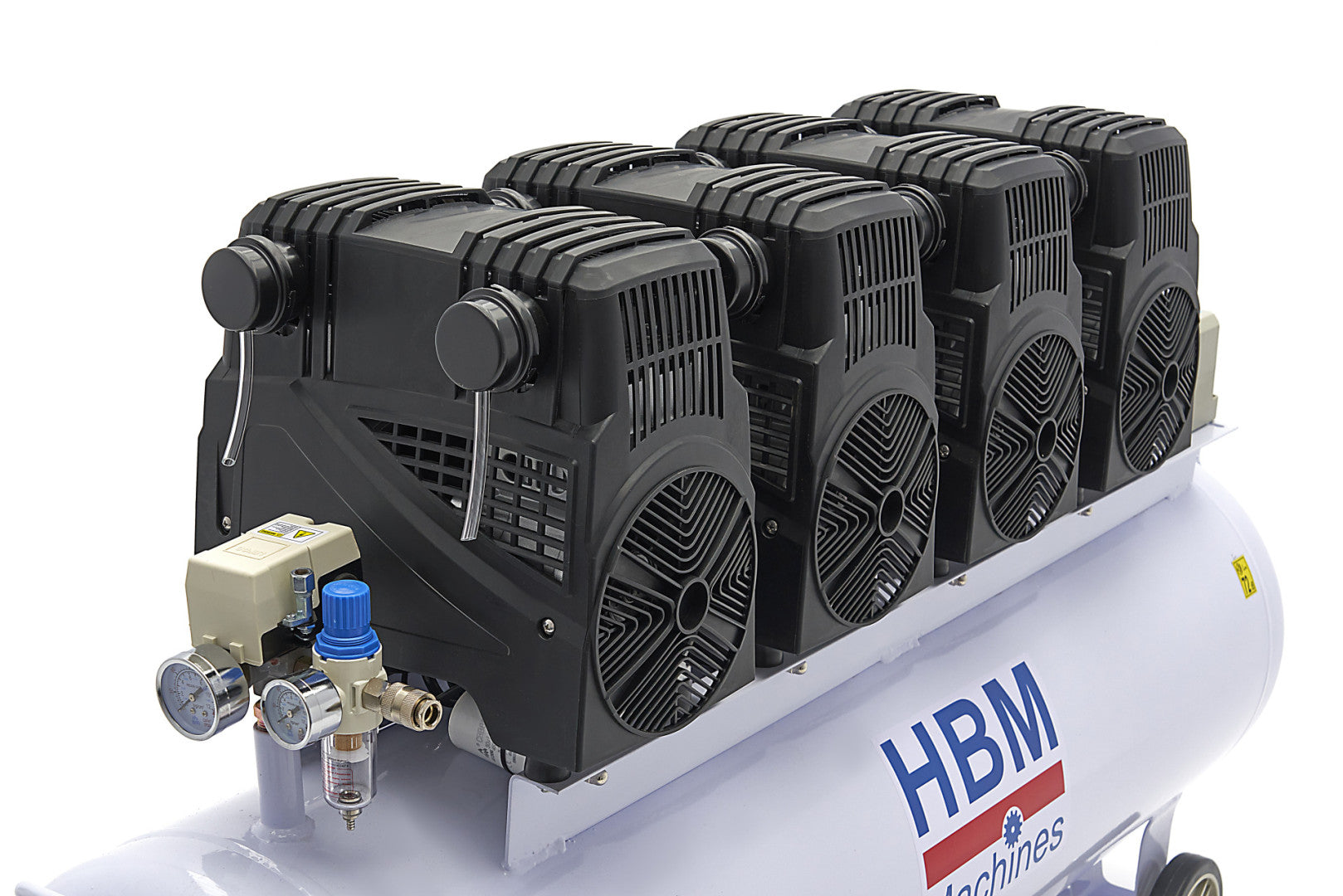 Compresor silentios cu zgomot redus fara ulei 200l 8cp HBM MACHINES OLANDA