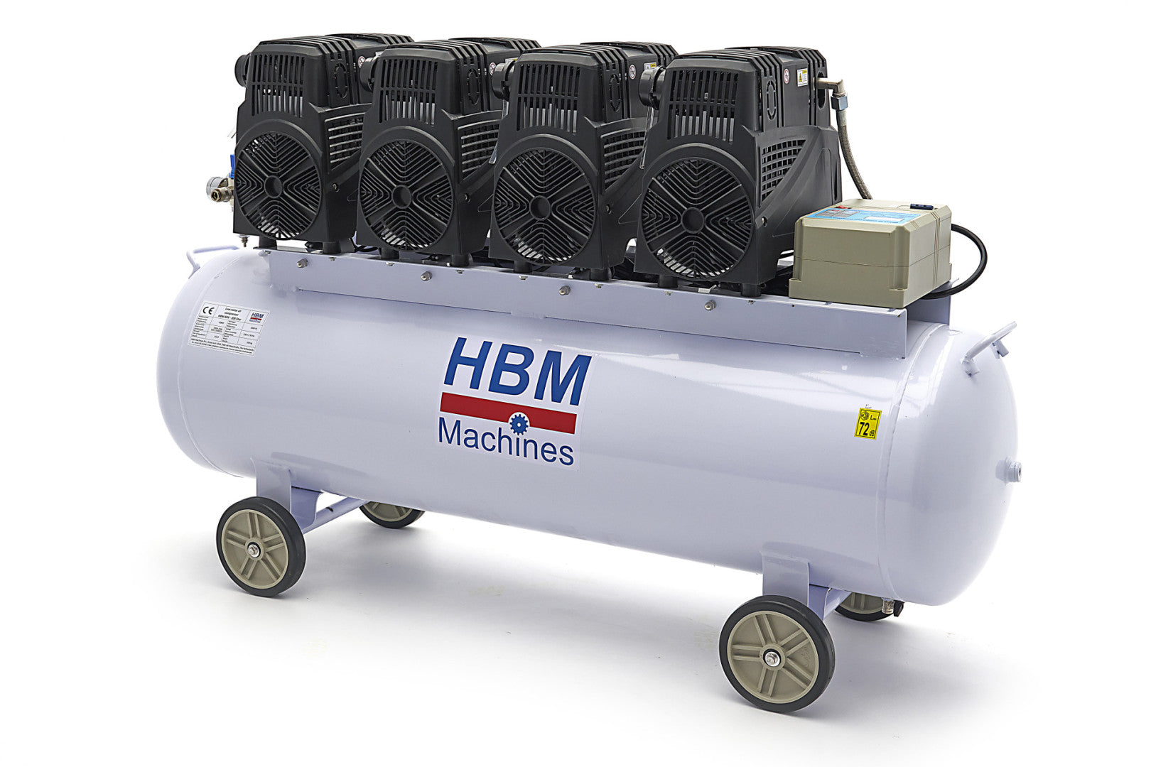 Compresor silentios cu zgomot redus fara ulei 200l 8cp HBM MACHINES OLANDA