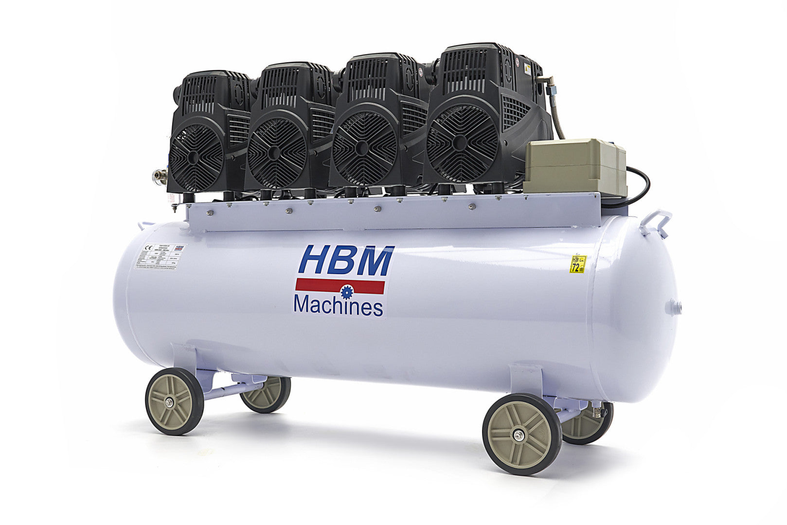 Compresor silentios cu zgomot redus fara ulei 200l 8cp HBM MACHINES OLANDA