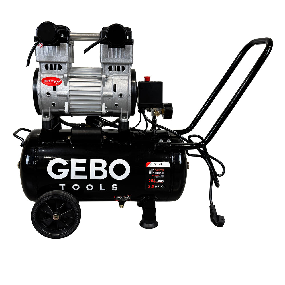 Compresor silentios fara ulei 30l GEBO TOOLS