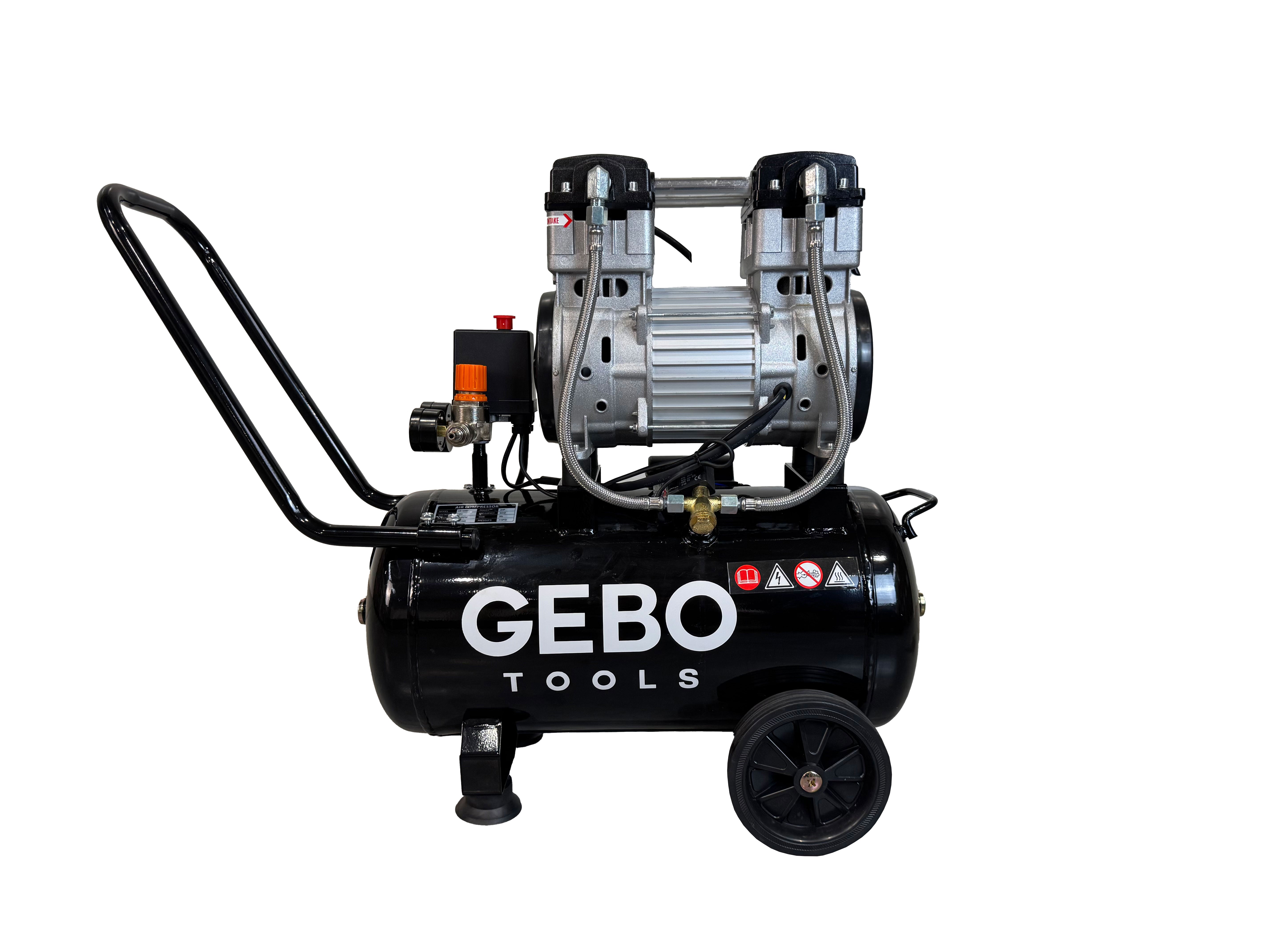 Compresor silentios fara ulei 30l GEBO TOOLS
