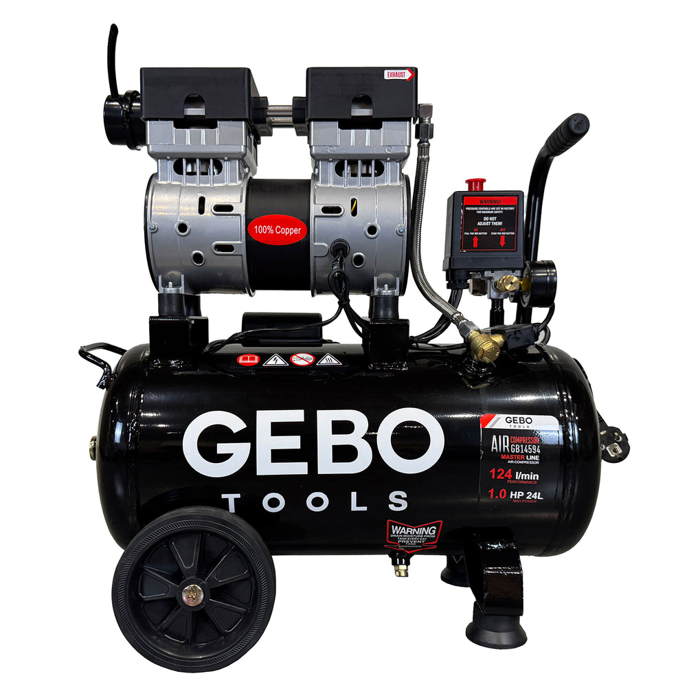 Compresor silentios fara zgomot fara ulei 24L GEBO TOOLS