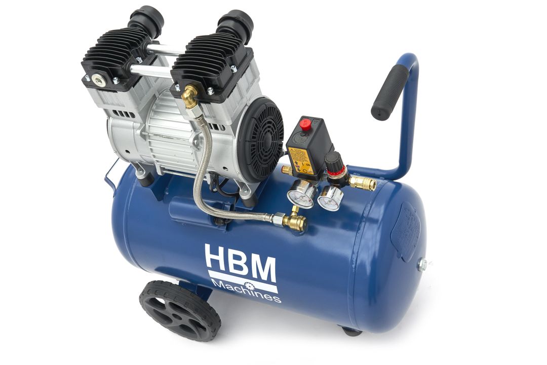 Compresor silentios zgomot redus fara ulei 50l 1500W HBM