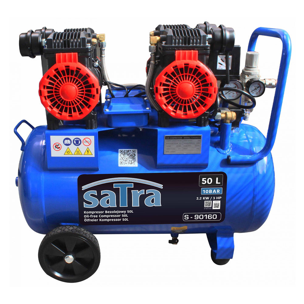 Compresor silentios zgomot redus fara ulei 50l 2200W SATRA