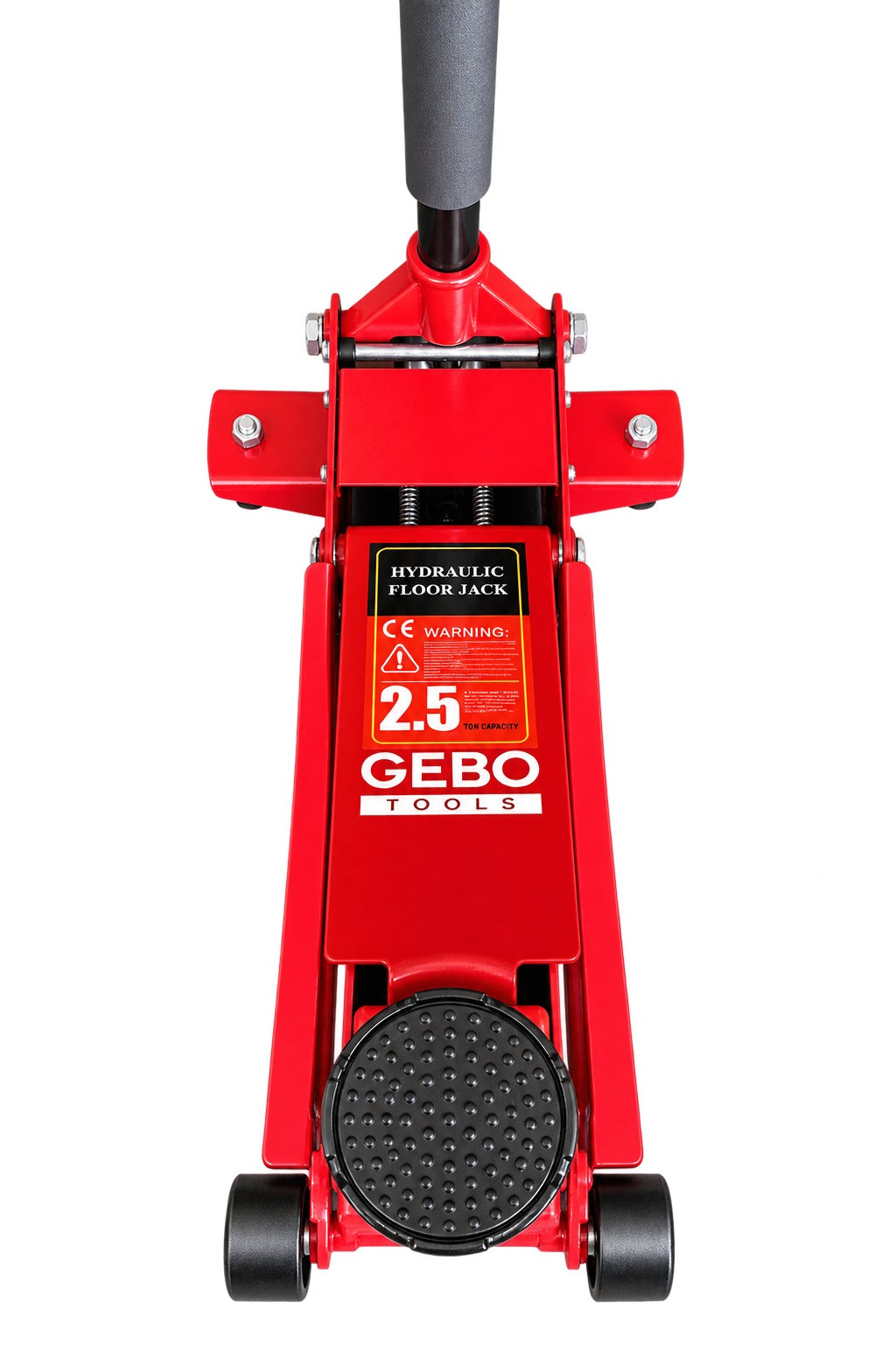 Cric hidraulic cu dublu cilindru tip crocodil cu talie joasa 2.5T 78-495mm GEBO TOOLS