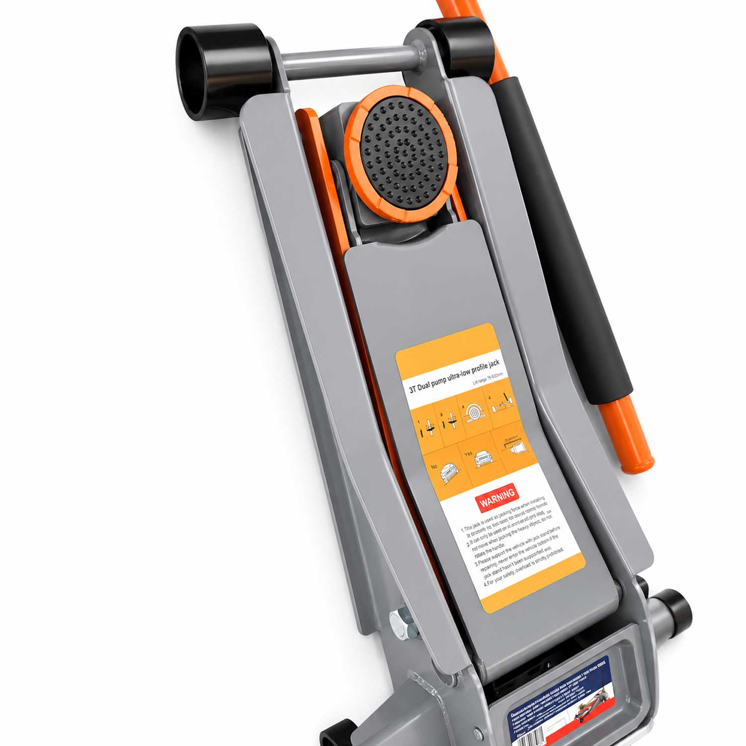 Cric crocodil dublu cilindru talie joasa 3T GEBO TOOLS