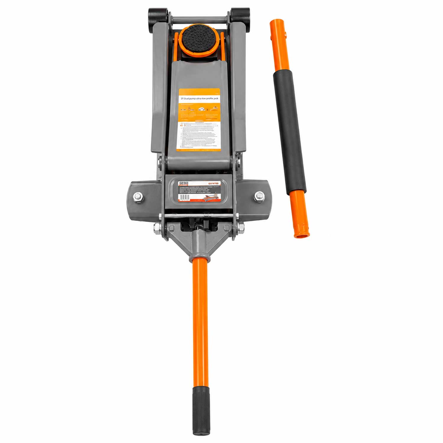 Cric crocodil dublu cilindru talie joasa 3T GEBO TOOLS