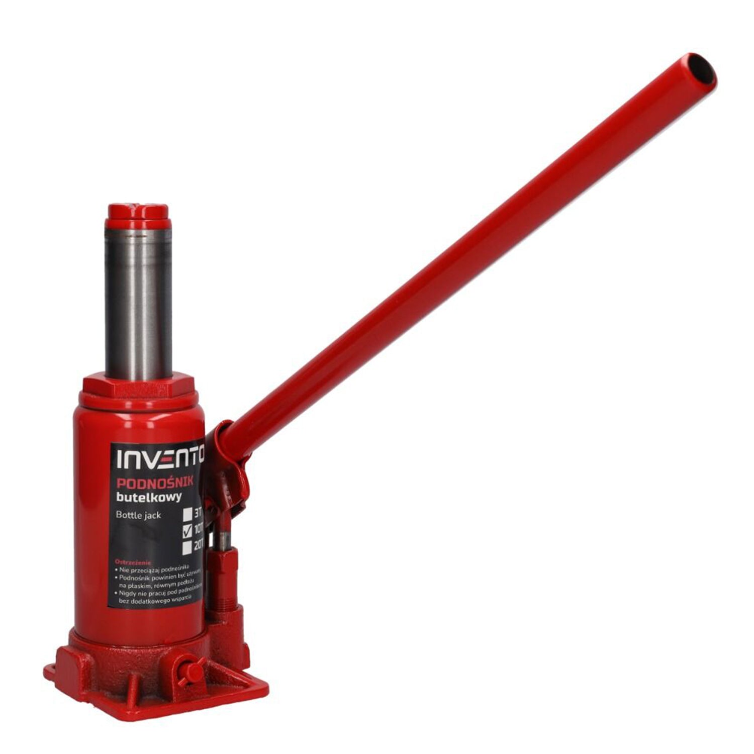 Cric hidraulic cilindric tip butelie de 10T INVENTO