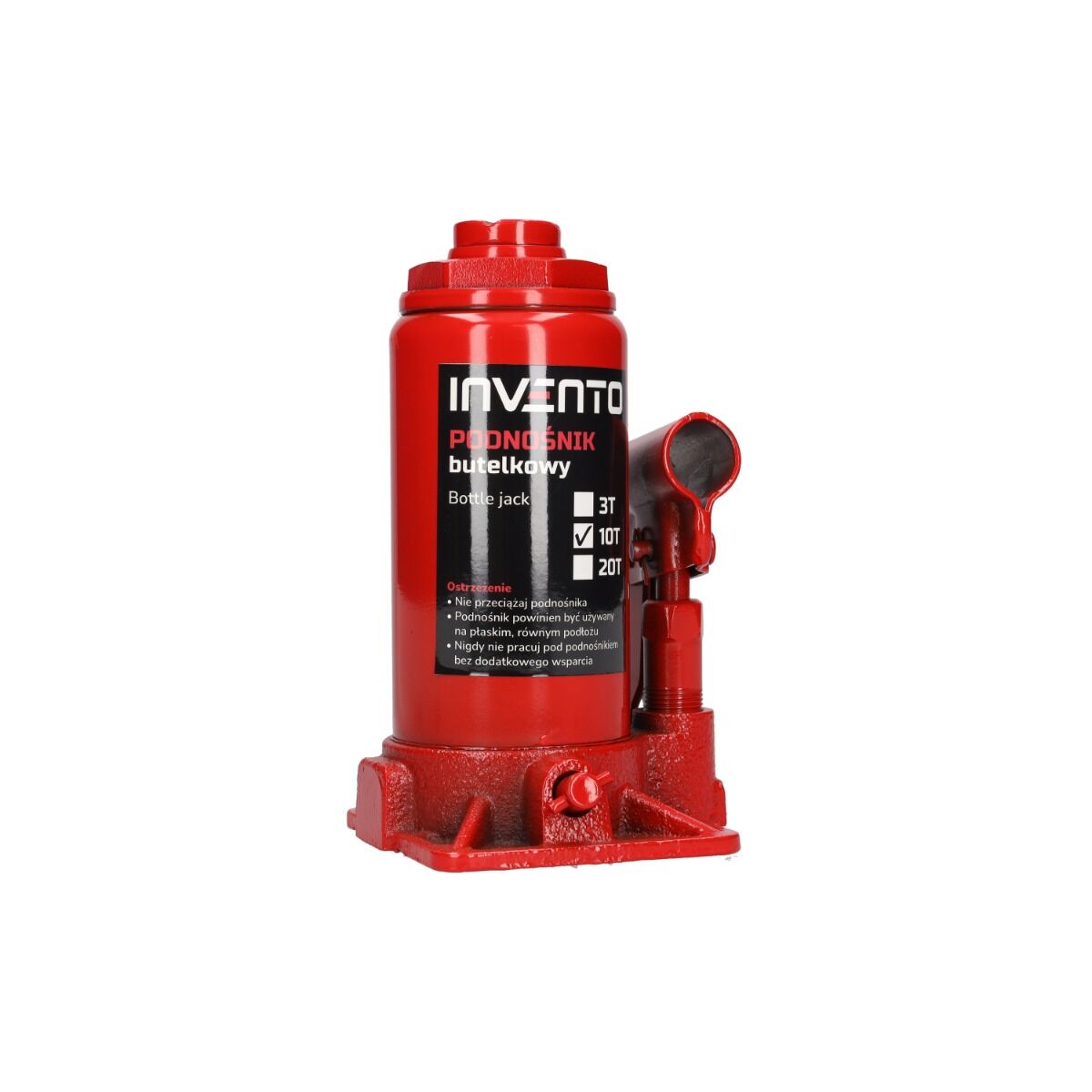 Cric hidraulic cilindric tip butelie de 10T INVENTO