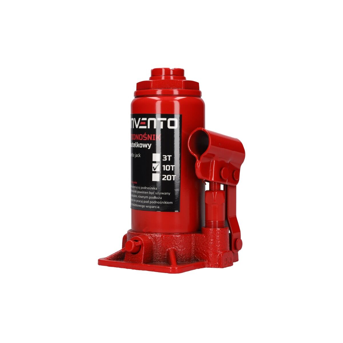 Cric hidraulic cilindric tip butelie de 10T INVENTO