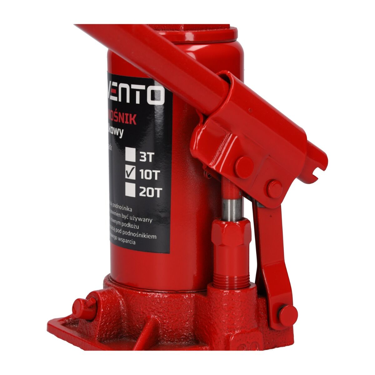 Cric hidraulic cilindric tip butelie de 10T INVENTO